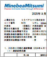 画像:決算短信 表紙