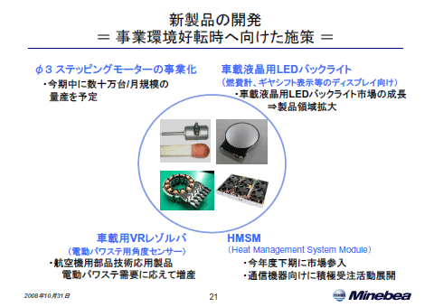 決算説明会 2009年3月期 説明要旨 - ミネベアミツミ