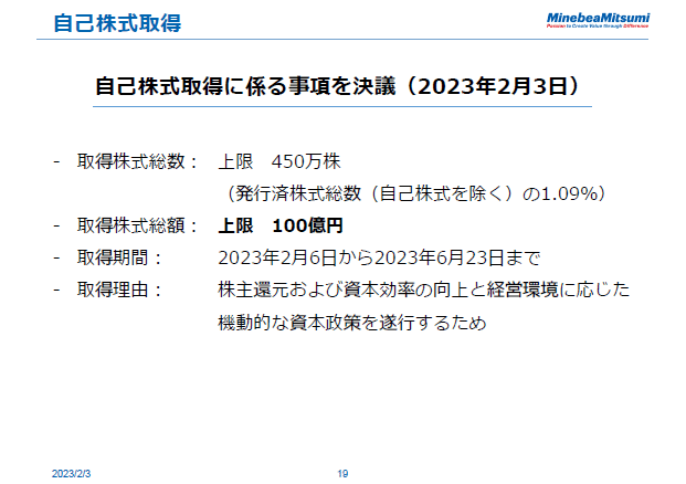 自己株式取得