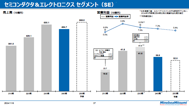 セミコンダクタ＆エレクトロニクスセグメント（SE）