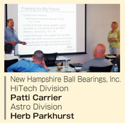 画像：New Hampshire Ball Bearings, Inc. HiTech Division Patti Carrier, Astro Division Herb Parkhurst