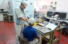 画像：職場体験の様子