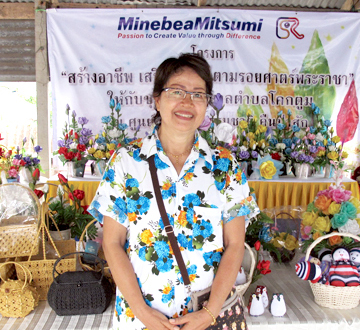 画像：Baannongtam Community Center Leader Mrs. Bang-On