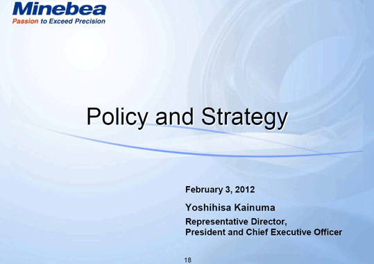Policy and Strategy