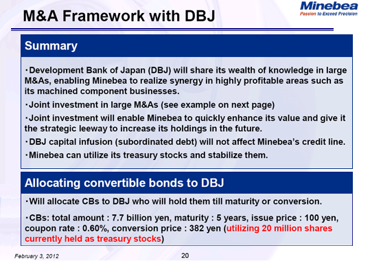 M&A Framework with DBJ