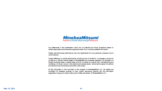 Forward-looking Statements