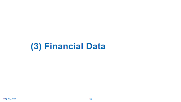 (3) Financial Data