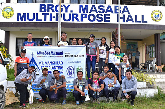 image : Conventional Tree Planting at Mt. Manghilao, Masaba, Danao City with the Cebu Mitsumi Tree Planting committee and the local community top official