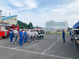 Scenes from the joint fire drill (4 of 4).