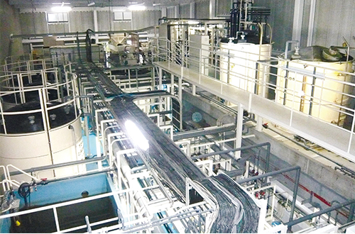 image : Fujisawa Plant's wastewater processing facility