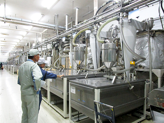 image : Resin drying equipment at the Xicen Plant in China