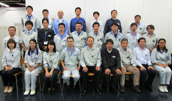 image : ISO 14001 internal auditor trainees and instructors for FY2017