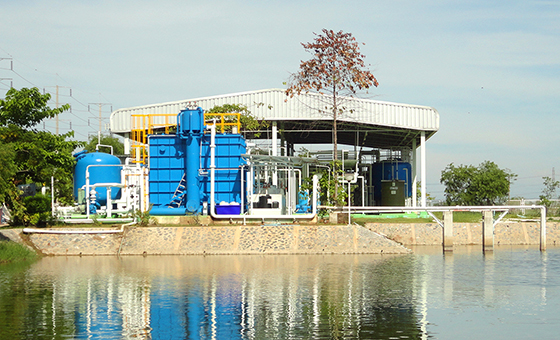 image: Bang Pa-in Plant's rainwater reservoir and rainwater reuse facility