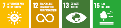 SDGs icon : Priority Topic 1 Contributing to solutions to environmental issues