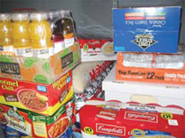 image : Donated food