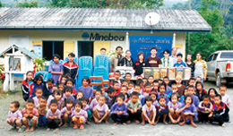 image : Donations to schools supported by the Group