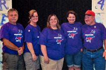 image : Employees take part in the event