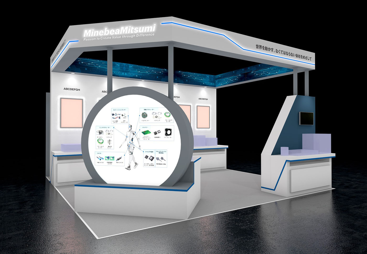 Image of MinebeaMitsumi Group's Exhibition Booth Image